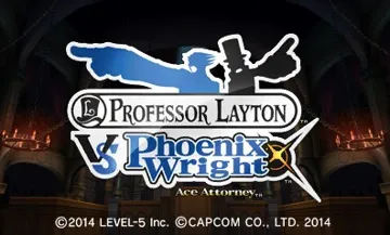 Professor Layton vs Phoenix Wright Ace Attorney (USA) screen shot title